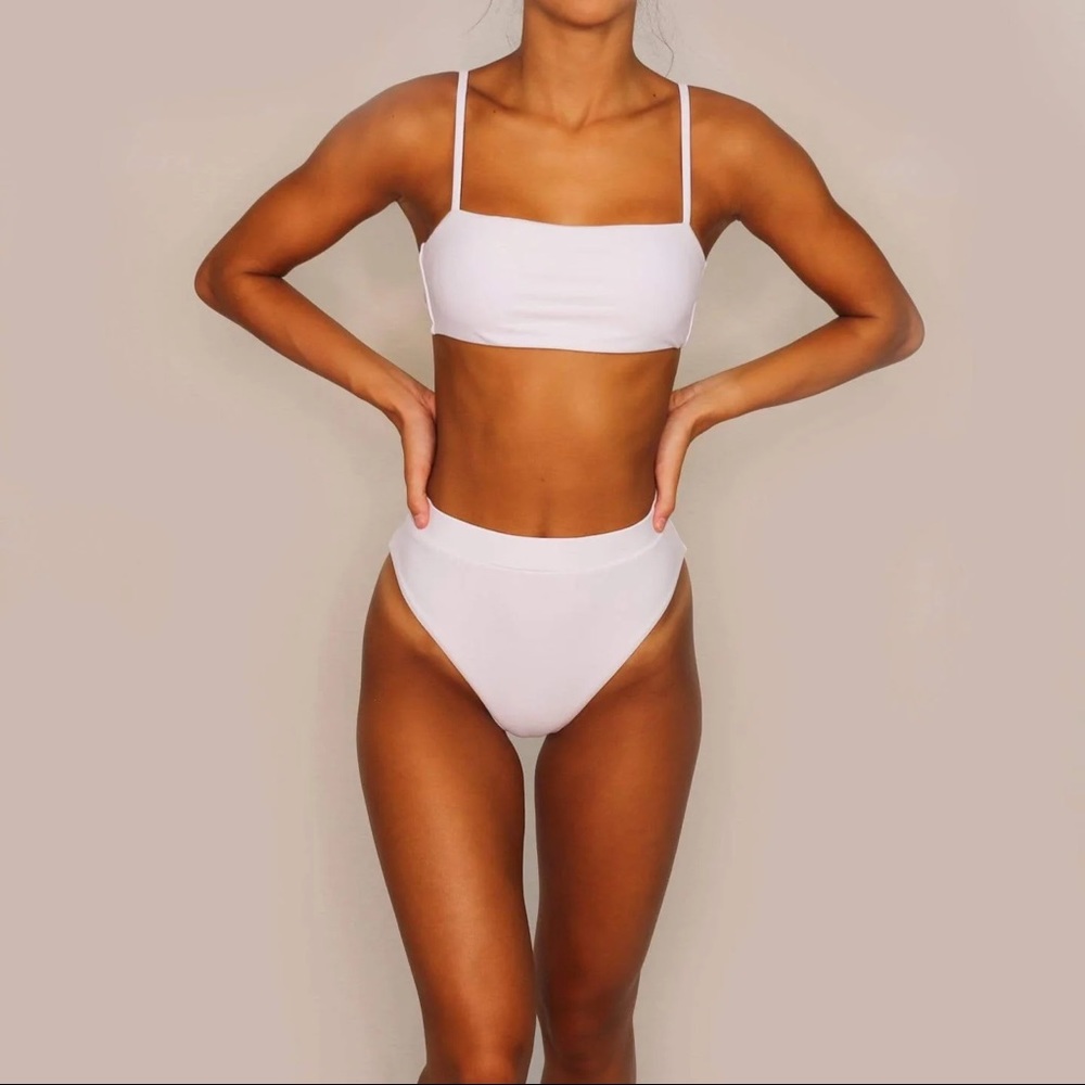 White bikini (both pieces) NWT